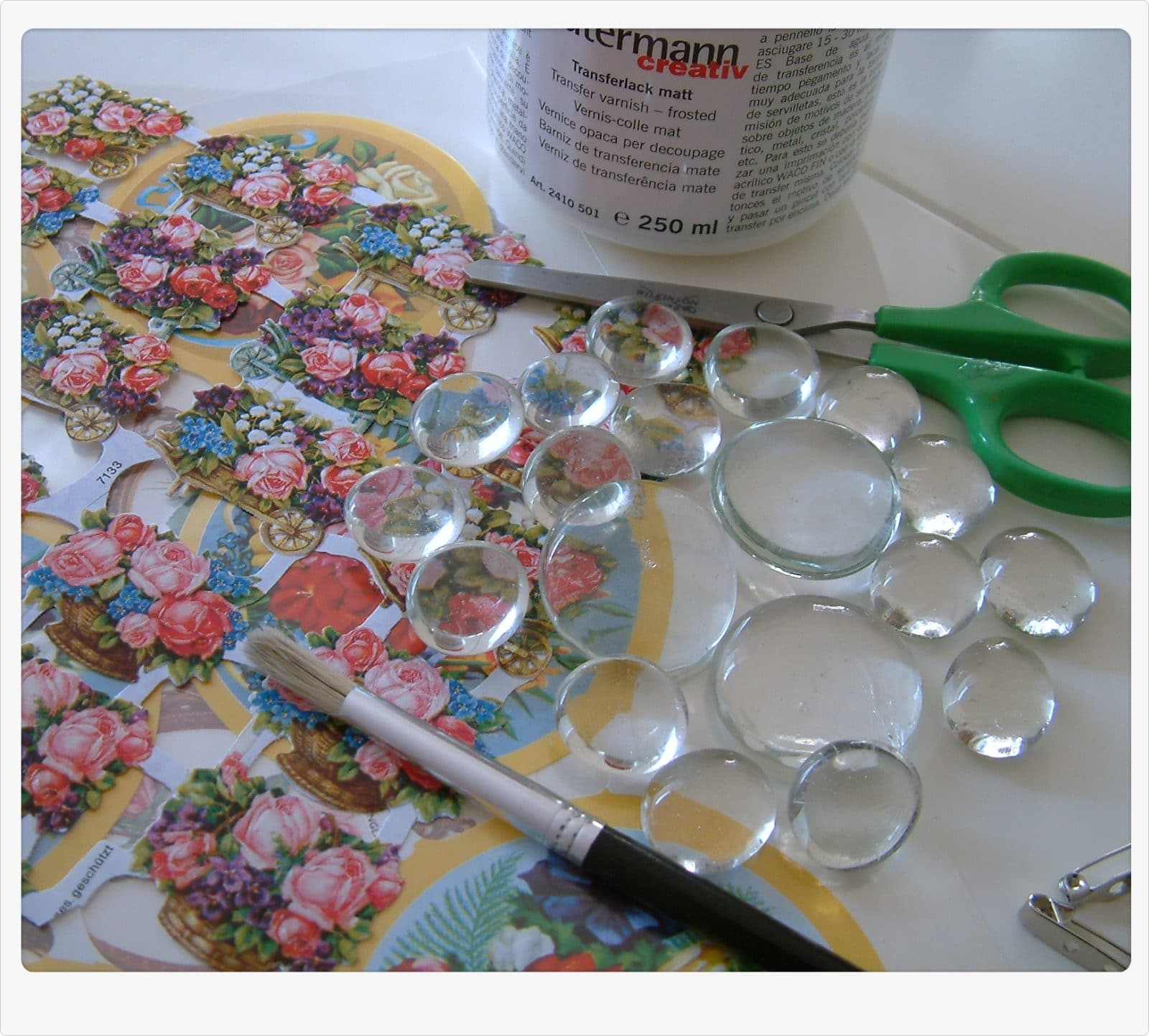 Glasbroschen DIY HANDMADE Kultur