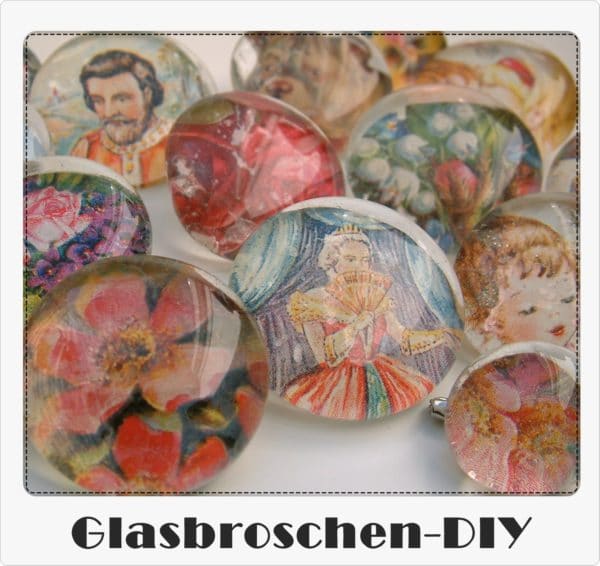 Glasbroschen DIY