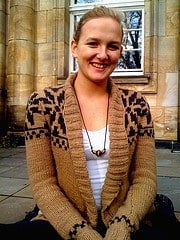 Strickjacke mit Norwegermuster