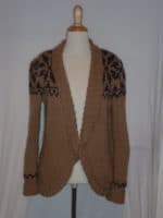 Strickjacke mit Norwegermuster