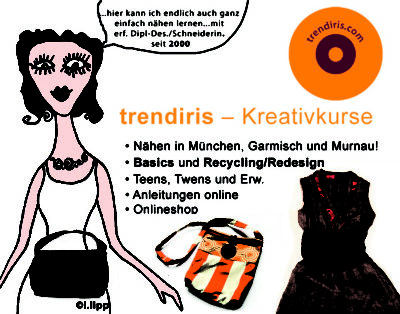 Murnau: Kreative Nähwerkstatt  am 22.03.2014 für Anfänger und Fortg. mit Trendiris