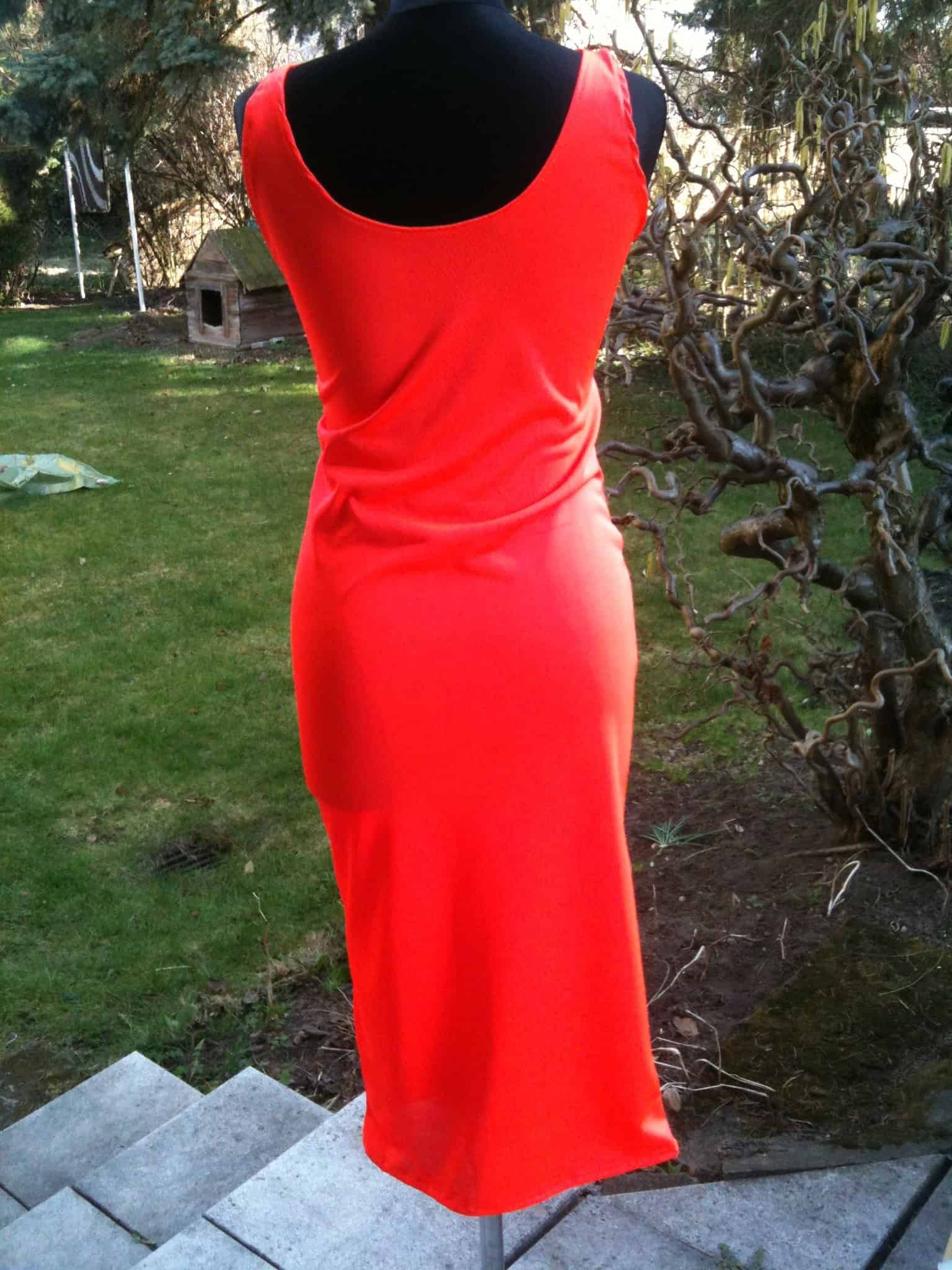 stretchrock und/oder schlauchkleid neonorange