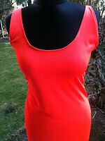 stretchrock und/oder schlauchkleid neonorange