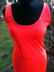 stretchrock und/oder schlauchkleid neonorange