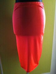 stretchrock und/oder schlauchkleid neonorange