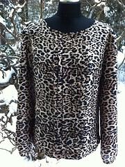 bluse mit faltenfront leo