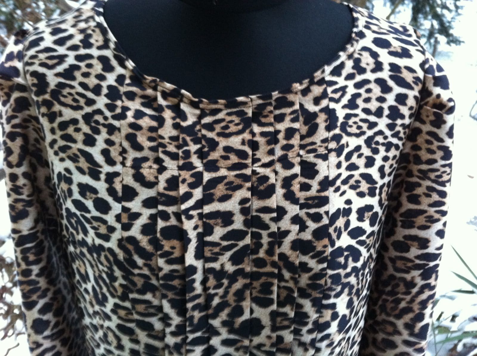 bluse mit faltenfront leo