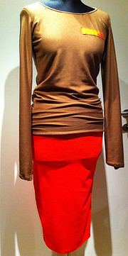 stretchrock und/oder schlauchkleid neonorange