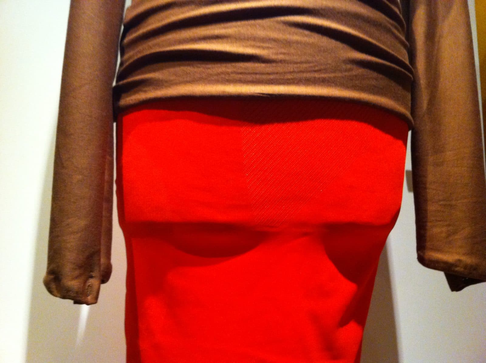 stretchrock und/oder schlauchkleid neonorange