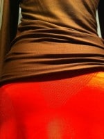stretchrock und/oder schlauchkleid neonorange