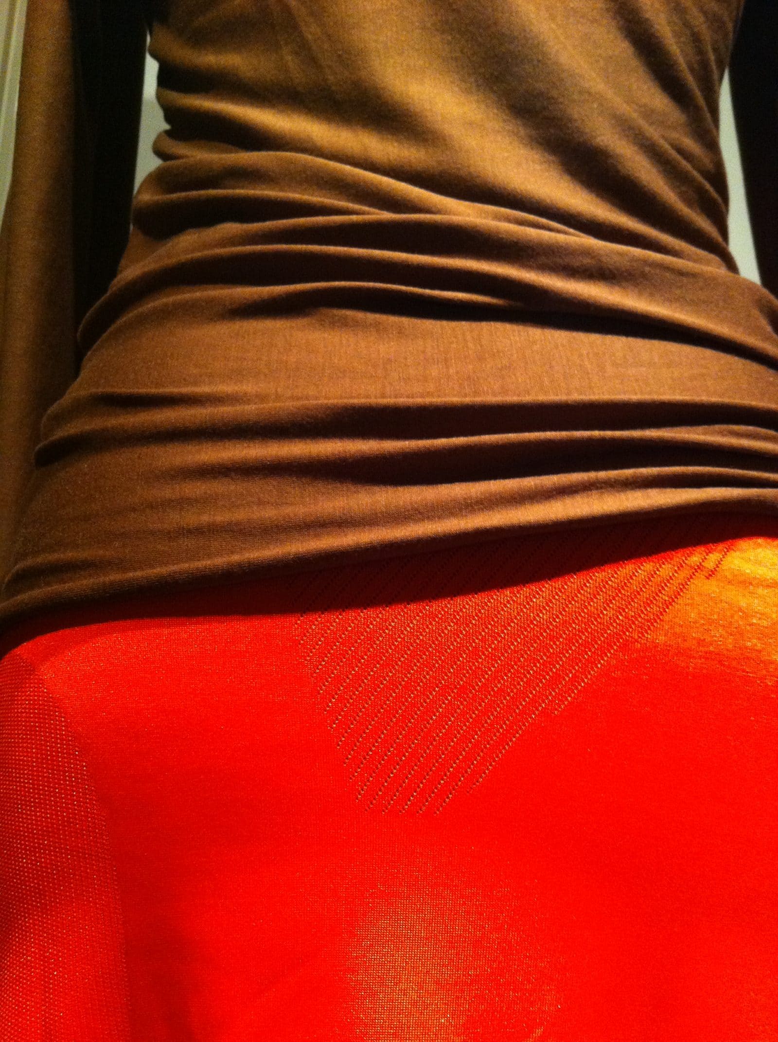 stretchrock und/oder schlauchkleid neonorange