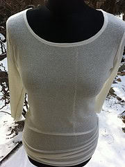 transparentes shirt weiss