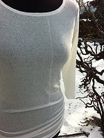 transparentes shirt weiss