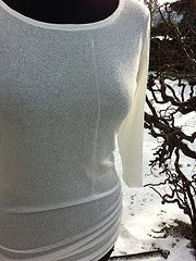 transparentes shirt weiss