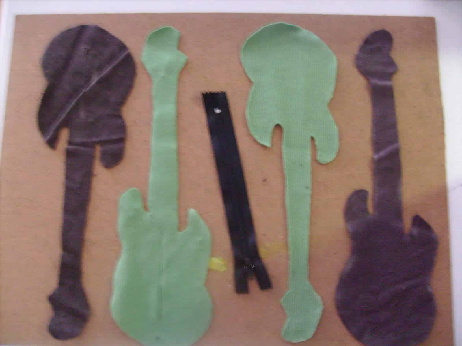 Taschen-oder Schlüsselanhänger Gitarre