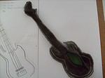 Taschen-oder Schlüsselanhänger Gitarre