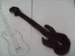 Taschen-oder Schlüsselanhänger Gitarre