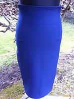 neopren bleistiftrock navy