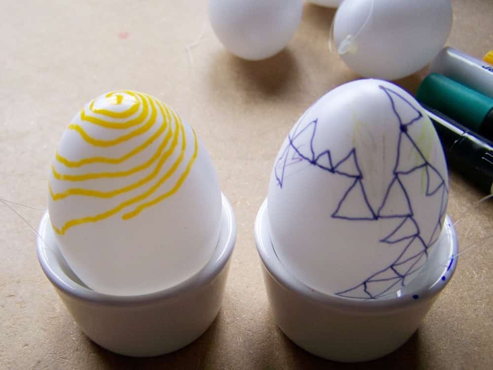 DIY Kunststoff Ostereier