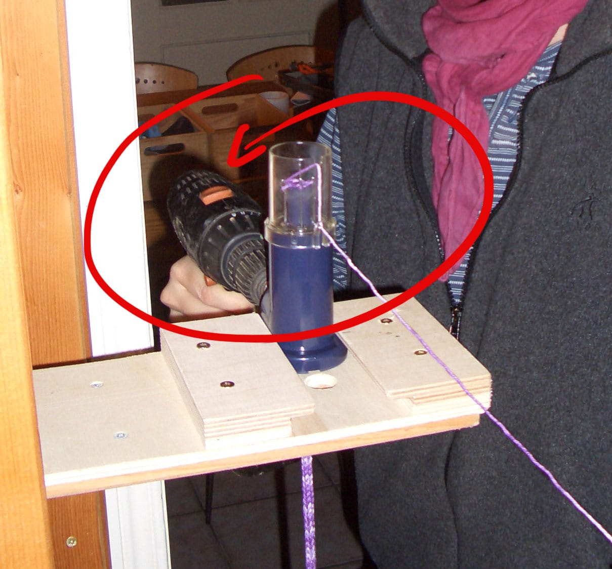 Strickliesel trifft Akkuschrauber