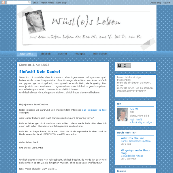 Wüst(e)s Leben