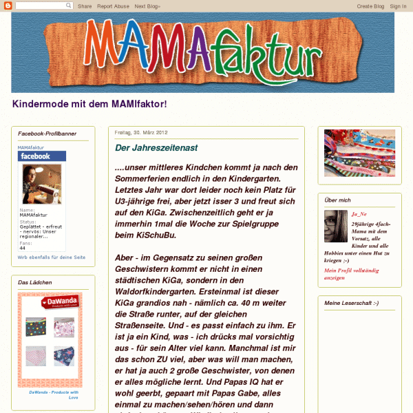 MAMAfaktur - Kindermode mit dem MAMIfaktor MAMAfaktur - Kindermode mit dem MAMIfaktor