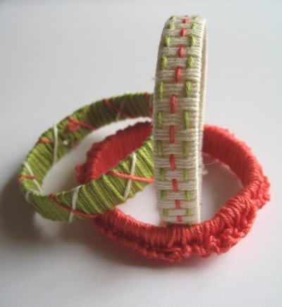 DIY Recycling Armbänder