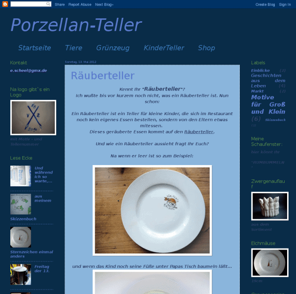 Porzellan-Teller