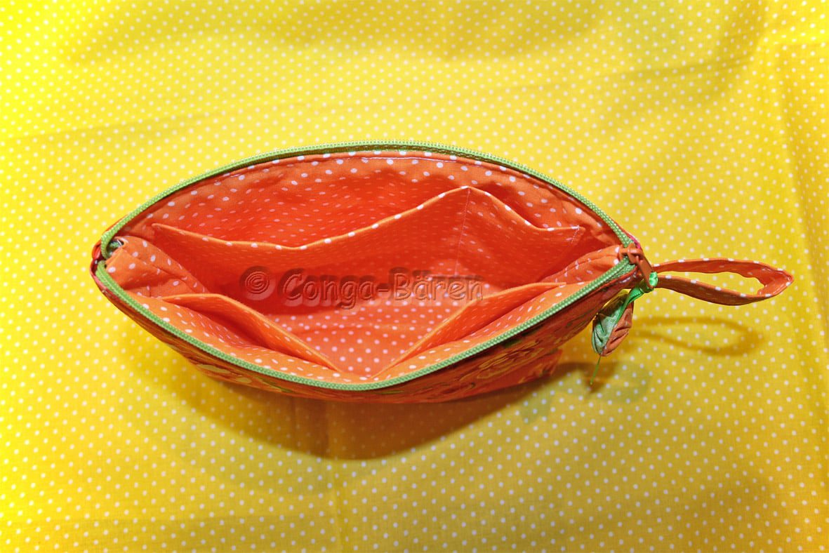 Kosmetiktasche mit Reißverschluss nähen