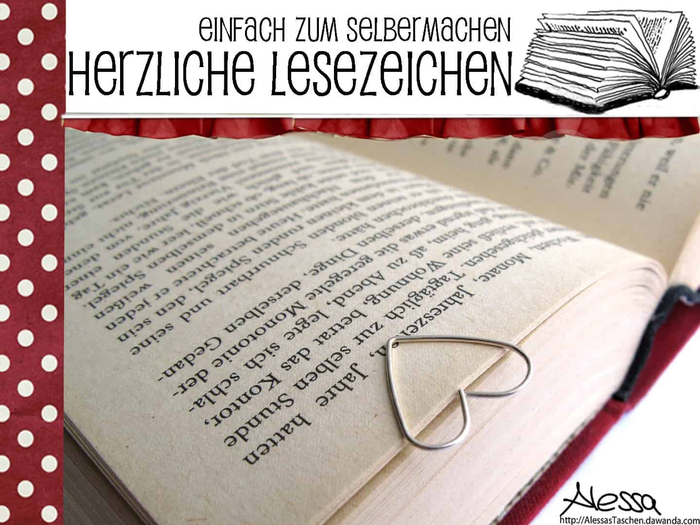 DIY – herzliche Lesezeichen einfach selber machen!