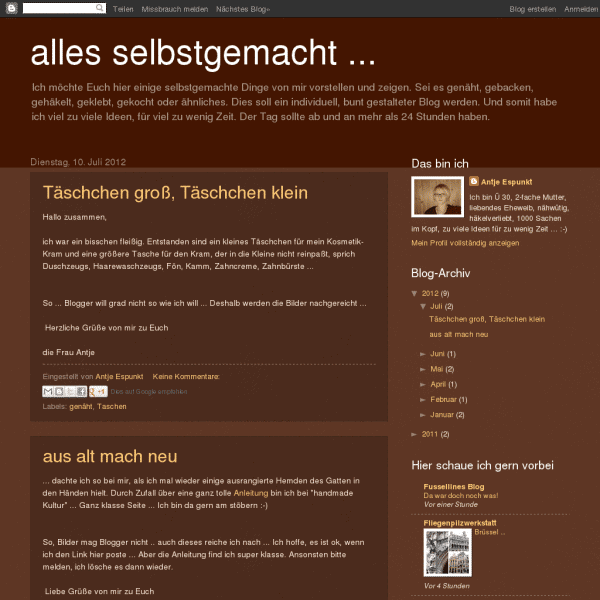 alles selbstgemacht ... alles selbstgemacht ...