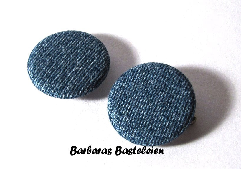 Trendy Jeansbuttons oder Memomagnete