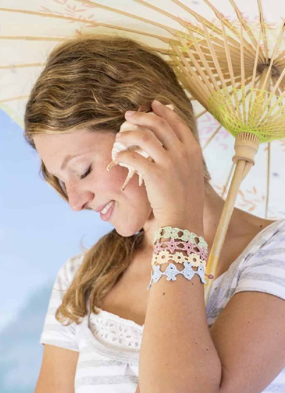 Gehäkelte Armbänder