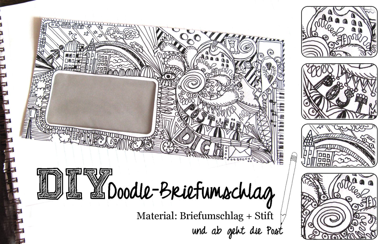 Doodle-Briefumschlag