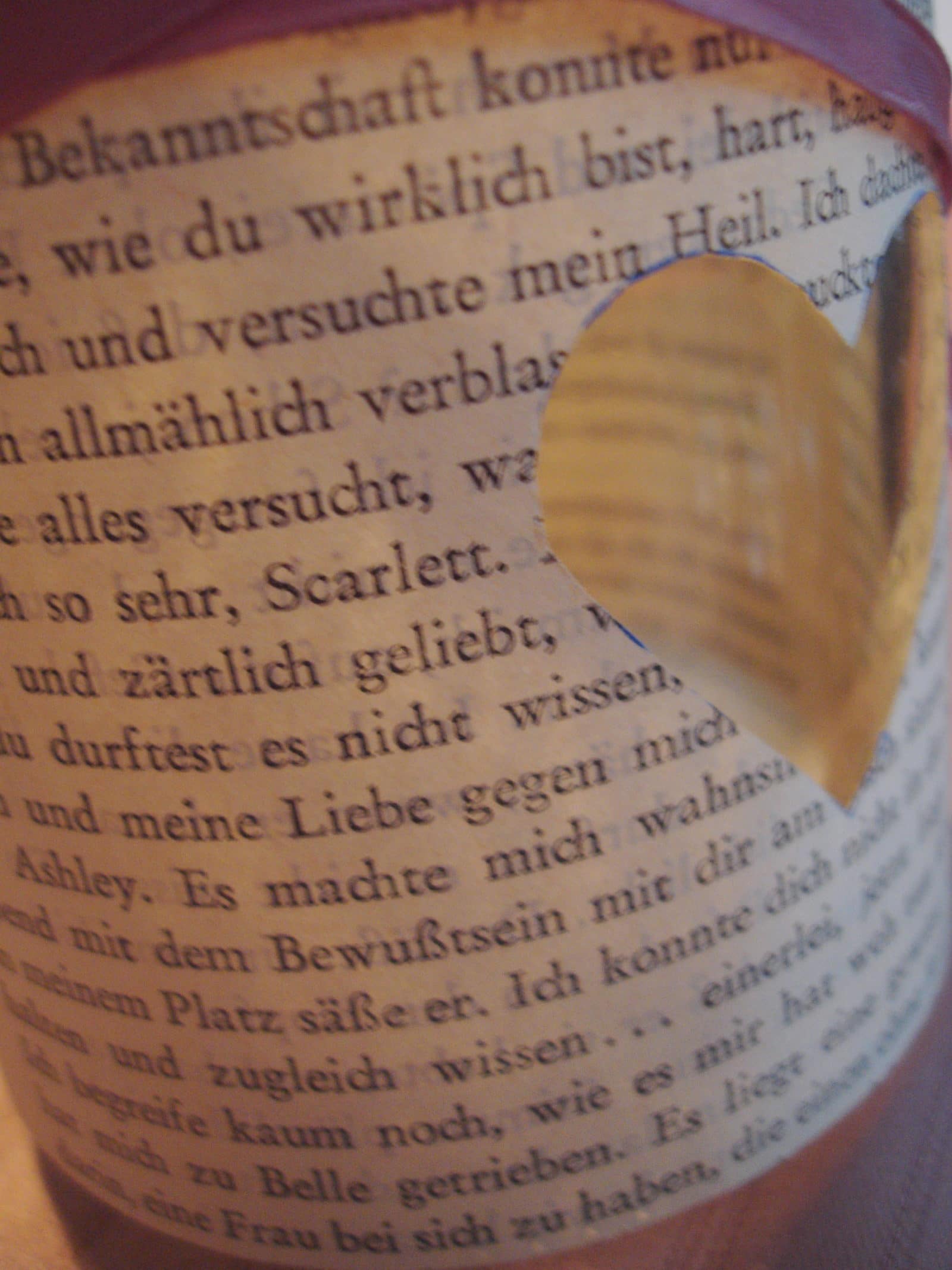 Windlicht aus Buchseiten