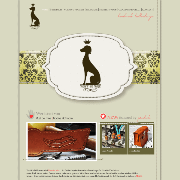 Handmade leatherdesign für Hund & Zweibeiner