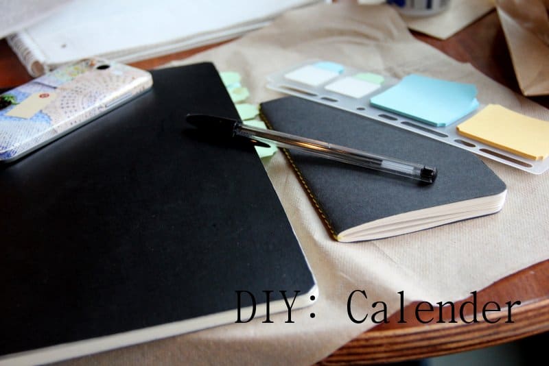 Do it yourself: A calender to scribble in