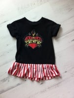 Jungen T-shirt + Rüsche = Mädchen T-shirt!