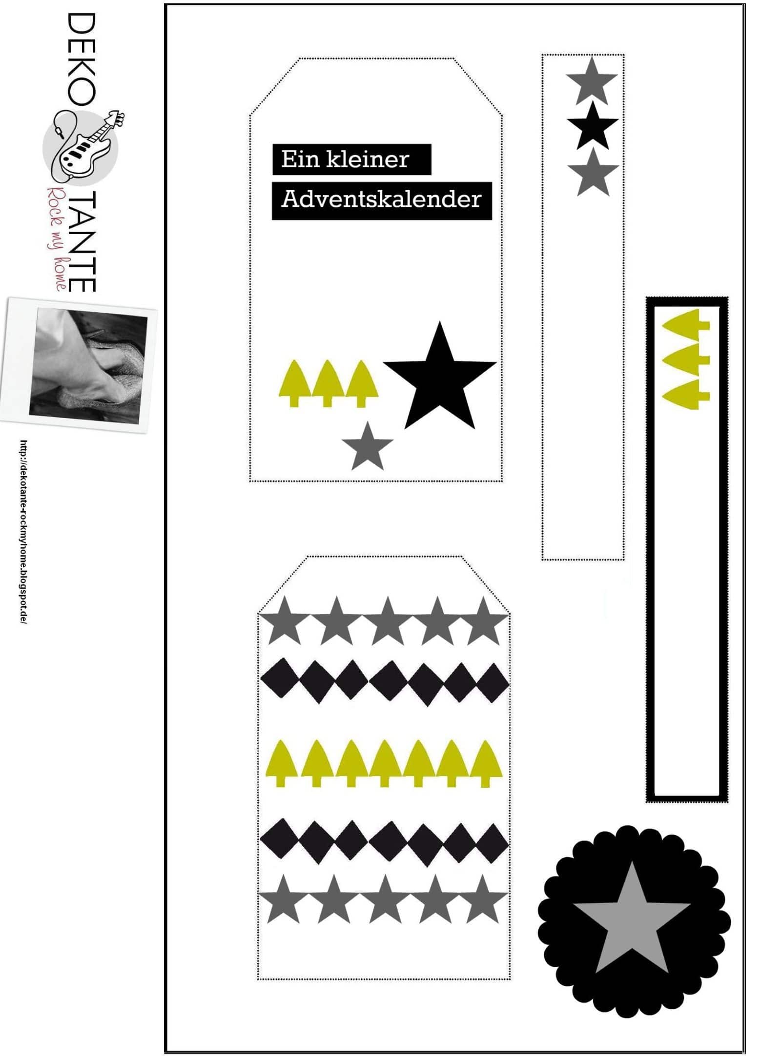 Adventskalender zum Ausdrucken