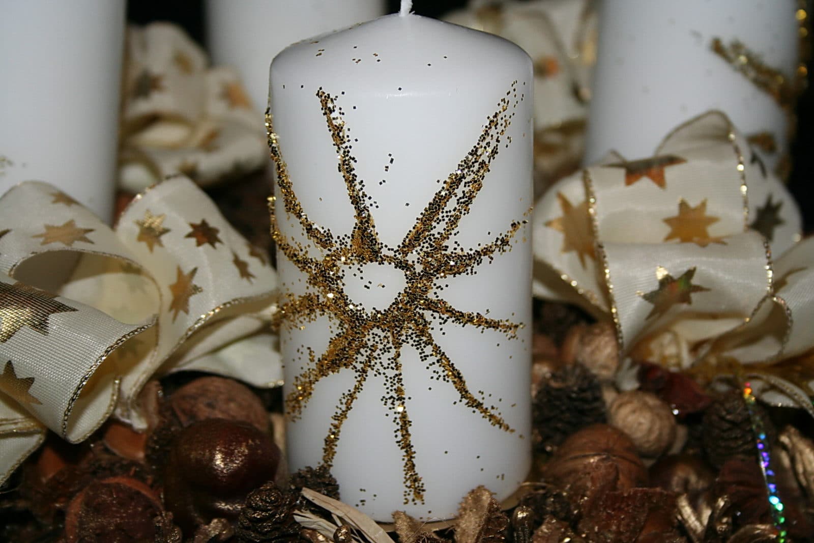 Adventskranz aus Naturmaterialien