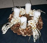 Adventskranz aus Naturmaterialien