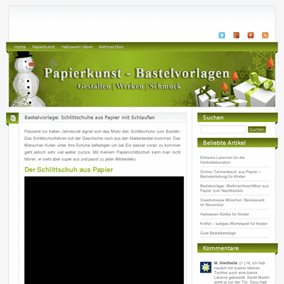 Bastelvorlagen und Papier