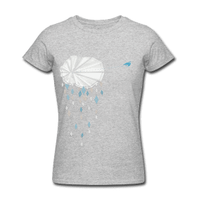 eaudecollage > rainshower shirt (American Apparel, grau) 