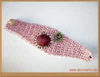 Creativling "Herbstrose" - gehäkeltes Armband