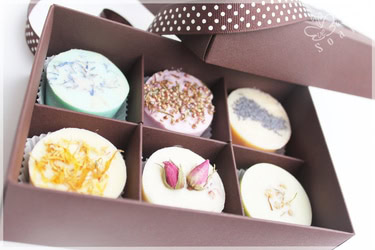 Geschenkset mit 6 Badetrüffeln Geschenkset mit 6 Badetrüffeln