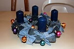 Jeans-Adventskranz