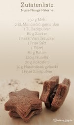 Nuss-Nougat-Sterne selbstgemacht