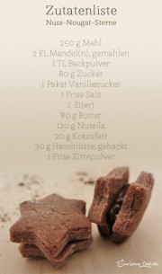 Nuss-Nougat-Sterne selbstgemacht