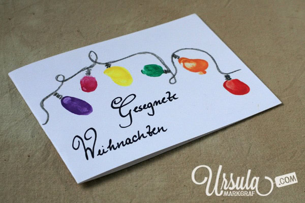 Selbstgemachte Weihnachtskarten