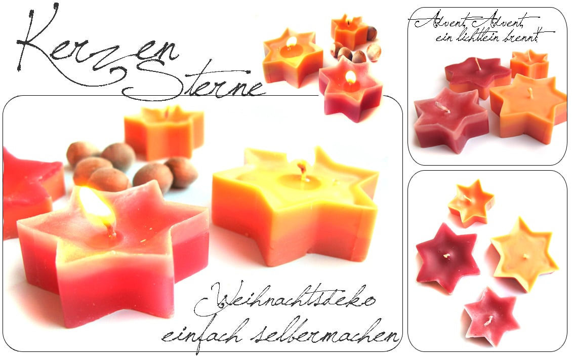 DIY – Kerzen in Sternform